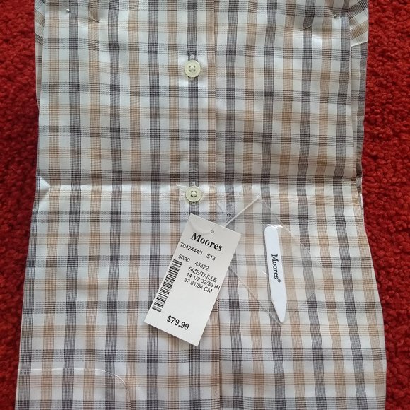 Pronto Uomo no iron cotton dress shirt NWT - Picture 2 of 2